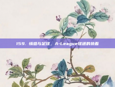 159. 情感与足球，A-League球迷的执着