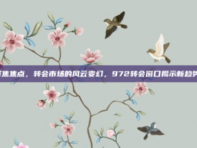 聚焦焦点，转会市场的风云变幻，972转会窗口揭示新趋势！