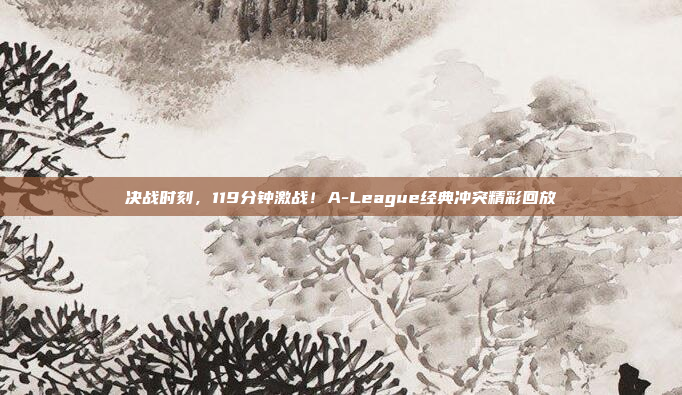 决战时刻，119分钟激战！A-League经典冲突精彩回放