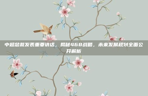 中超总裁发表重要讲话，揭秘468战略，未来发展规划全面公开解析