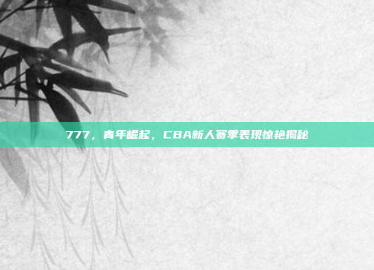 777，青年崛起，CBA新人赛季表现惊艳揭秘