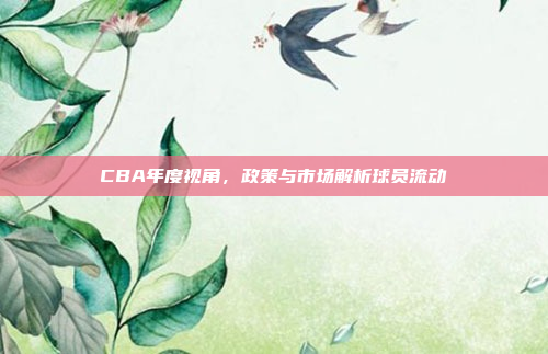 CBA年度视角，政策与市场解析球员流动