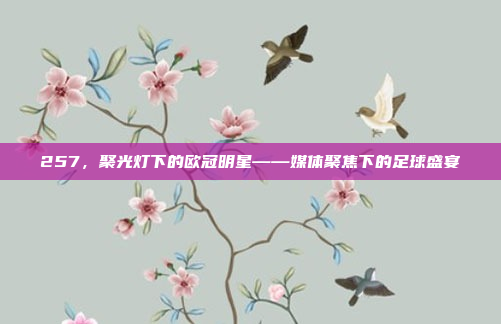 257，聚光灯下的欧冠明星——媒体聚焦下的足球盛宴